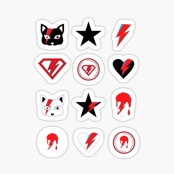 Bowie Tribute Sticker