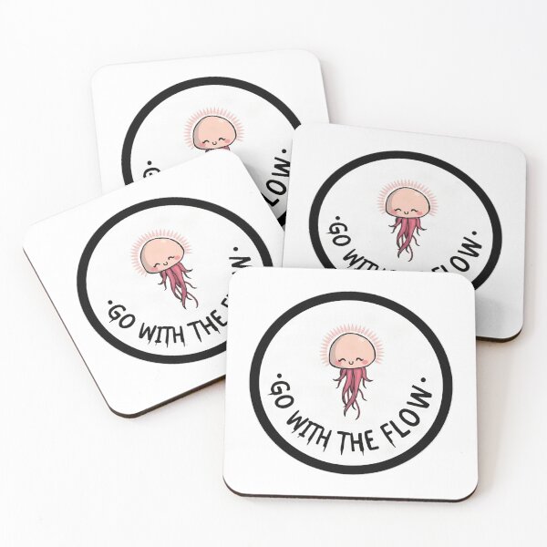 Item preview, Go With The FLow - Zen jellyfish floating in a meditative state designed and sold by Arc2020.
