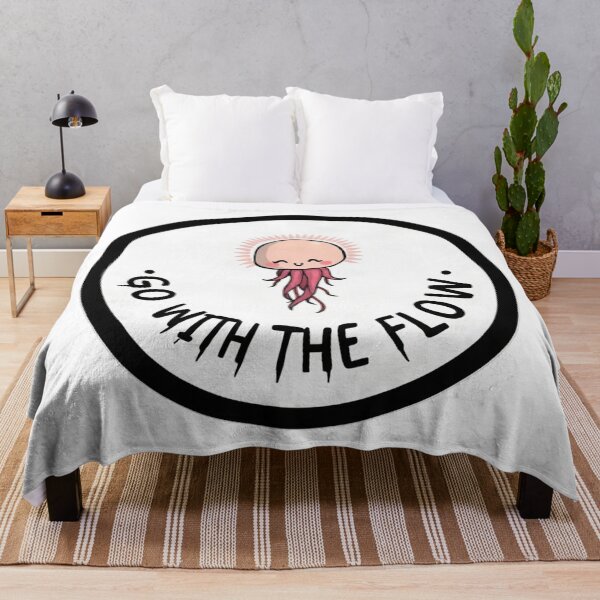 Item preview, Go With The FLow - Zen jellyfish floating in a meditative state designed and sold by Arc2020.