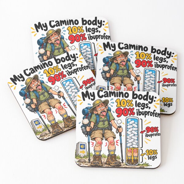 Item preview, My Camino Body – 10% Legs 90% Ibuprofen Funny Pilgrim Design designed and sold by KireaDesigns.