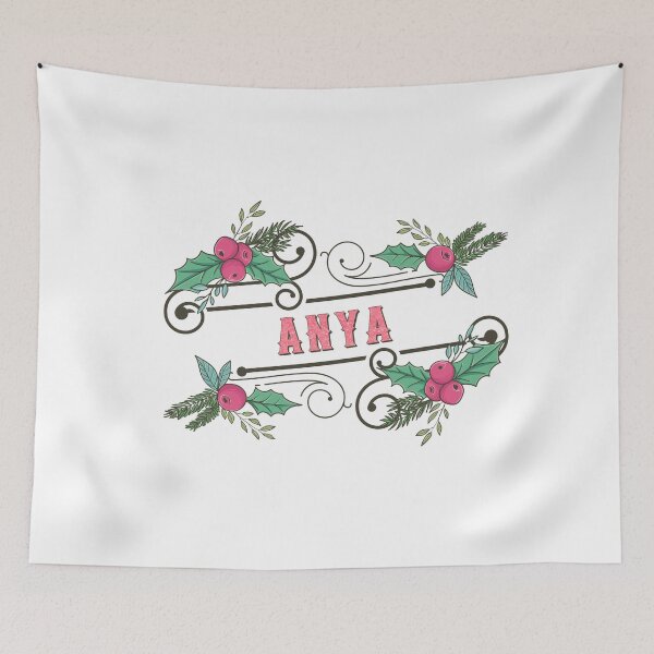 Item preview, Anya Personalized Custom Christmas Name - Cool & Funny Design for Women and Girls designed and sold by Watsonarts.