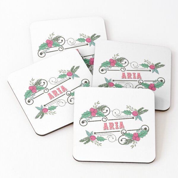Item preview, Aria Personalized Custom Christmas Name - Cool & Funny Design for Women and Girls designed and sold by Watsonarts.