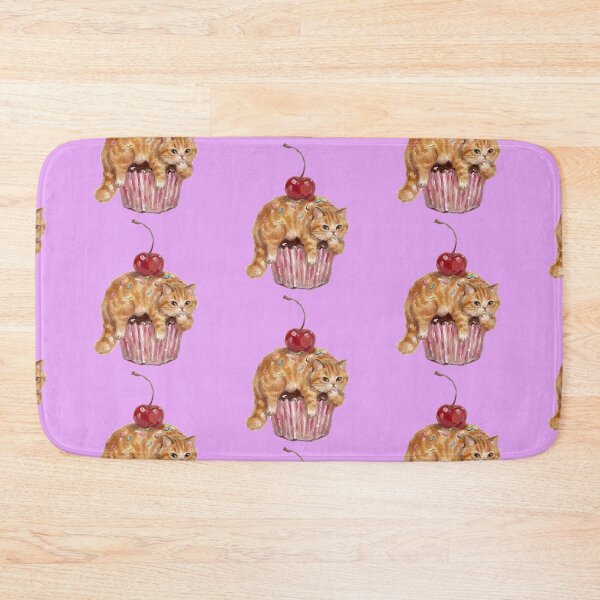 Item preview, Cute Orange Cat Cupcake with Cherry designed and sold by Merli7.