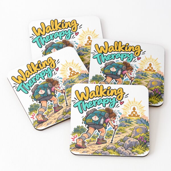Item preview, Walking Therapy – Camino de Santiago Hiking & Pilgrim Design designed and sold by KireaDesigns.