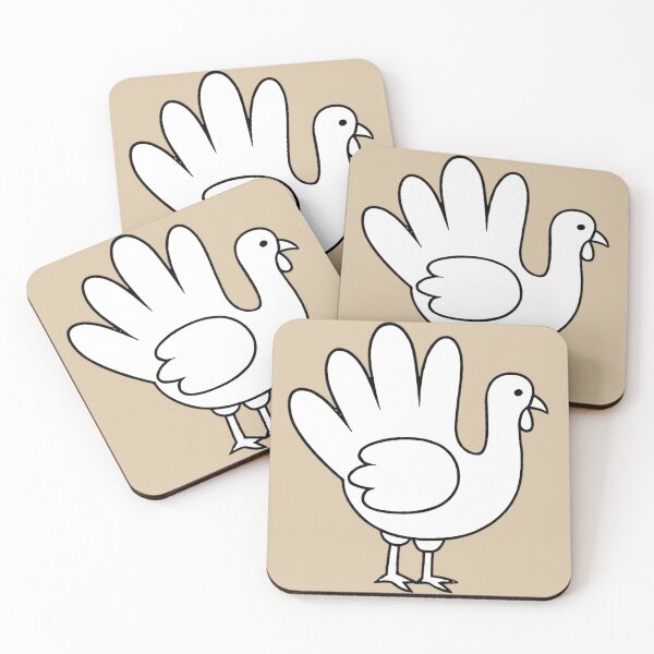 Item preview, Palm Turkey Cute Thanksgiving Craft designed and sold by PunchDrop.