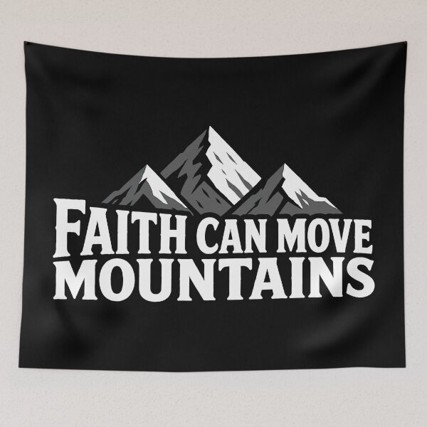 Item preview, Matthew 17:20 Faith Can Move Mountains designed and sold by plushism.