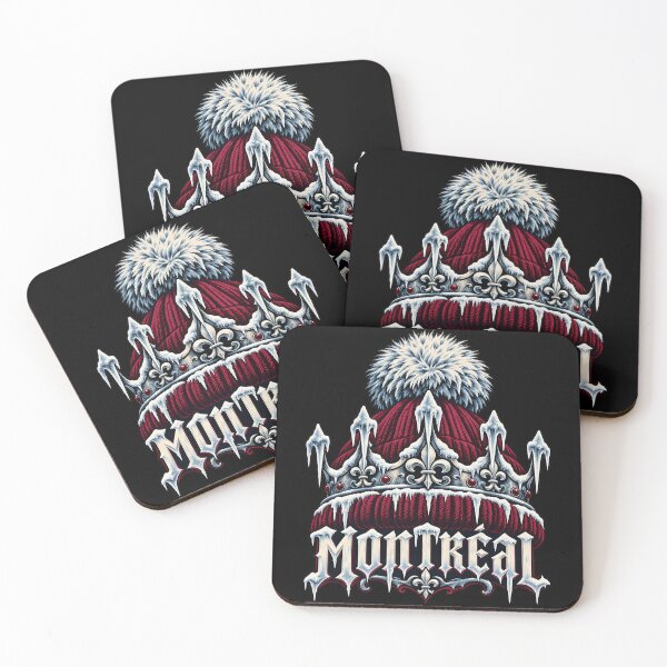 Item preview, Montreal Icy Crown and Burgundy Winter Toque designed and sold by Fenay Designs.
