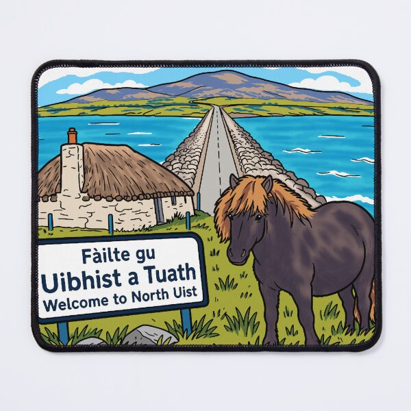 Item preview, Uist Scotland Outer Hebrides – Welcome to North Uist Gaelic Travel Artwork designed and sold by Blupunk.