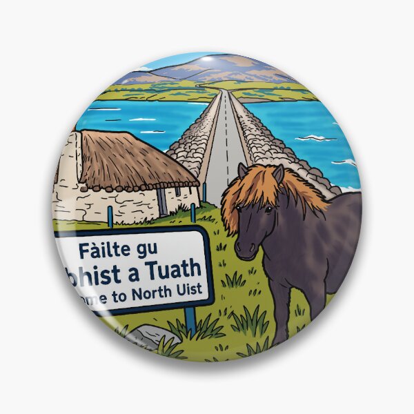 Item preview, Uist Scotland Outer Hebrides – Welcome to North Uist Gaelic Travel Artwork designed and sold by Blupunk.