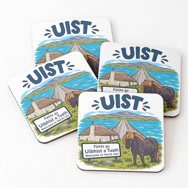 Item preview, Uist Scotland Outer Hebrides – Welcome to North Uist Gaelic Travel Artwork designed and sold by Blupunk.