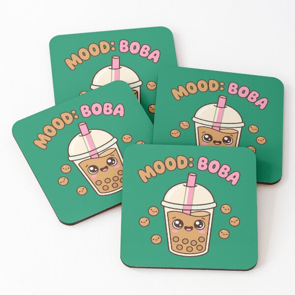 Item preview, Mood Boba Cute Kawaii Bubble Tea Brown Sugar Milk Tea Smiling Pearls Funny Boba Lover designed and sold by Soft Strength Studio.