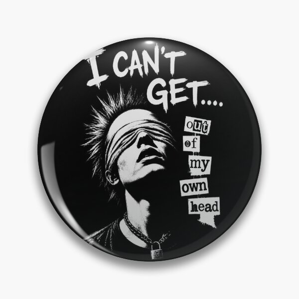 Item preview, I Cant Get Out Of My Own Head Punk Graphic designed and sold by ERODED SELF.