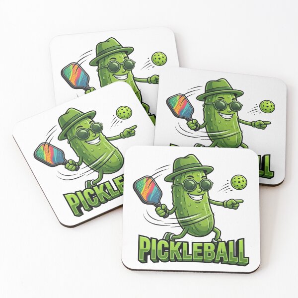 Item preview, Funny Pickleball Pickle Character designed and sold by Basma Designs | Retro, Kawaii Shirts & Stickers.