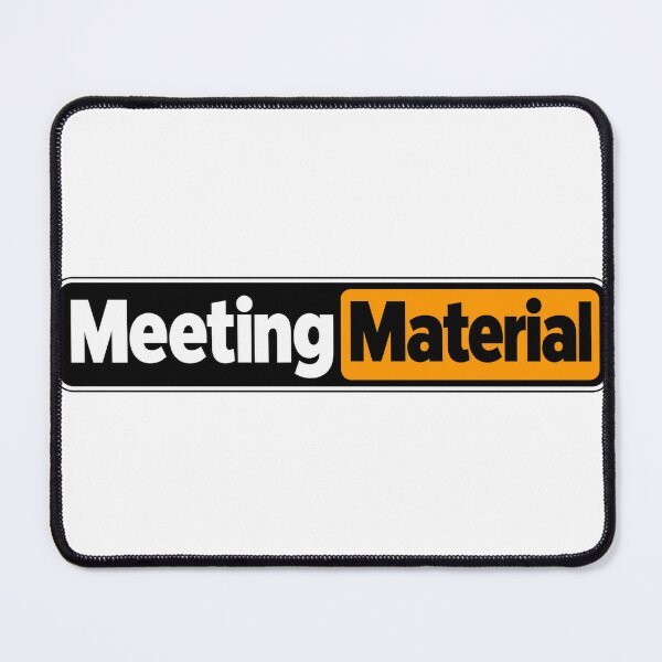 Item preview, Meeting Material Engineering Humor Wordmark designed and sold by JAQSCOMICS.