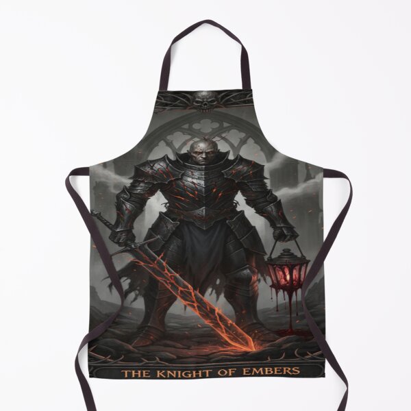 Item preview, The Knight of Embers Gothic Tarot Card - Grimdark Fantasy designed and sold by JMAVILA ART.