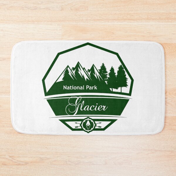 Item preview, Glacier National Park Badge | Montana Mountain Hiking Travel Souvenir designed and sold by DonnaRaine.