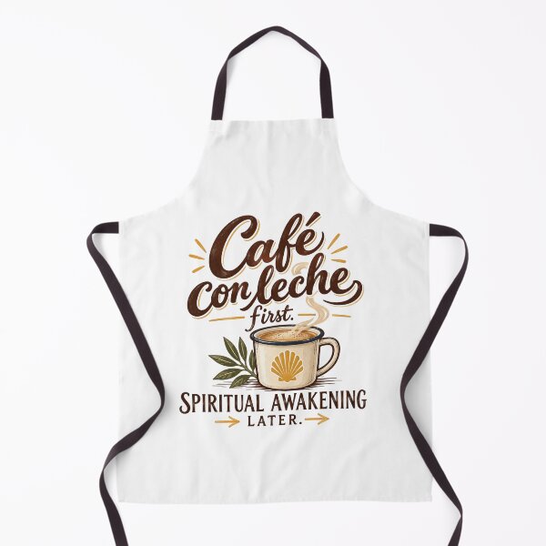 Item preview, Café con Leche Primero – Despertar Espiritual Después Diseño de Camino Pilgrim designed and sold by KireaDesigns.