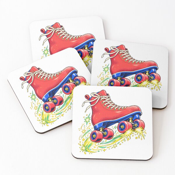 Item preview, Coral Roller Skate Fireworks New Year Streetwear designed and sold by RAX Mirth Studio.