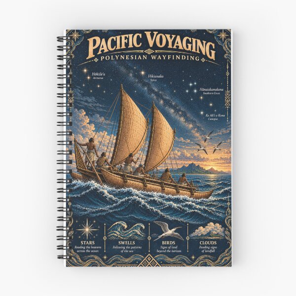 Item preview, Polynesian Wayfinding Canoe – Pacific Voyaging Heritage Art designed and sold by Larkfound Studio.