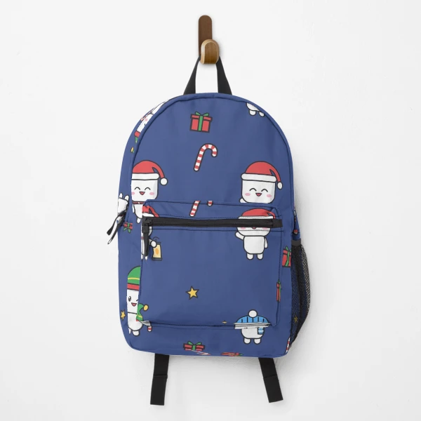 Pip's Christmas Village - Merry & Bright Cozy Holiday Marshmallow — Backpack by BiMood