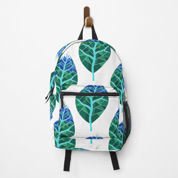 Item preview, Geometric Leaf Mountain River - Eco Nature Low Poly Art designed and sold by AliveStyle.