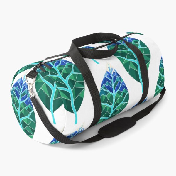 Item preview, Geometric Leaf Mountain River - Eco Nature Low Poly Art designed and sold by AliveStyle.