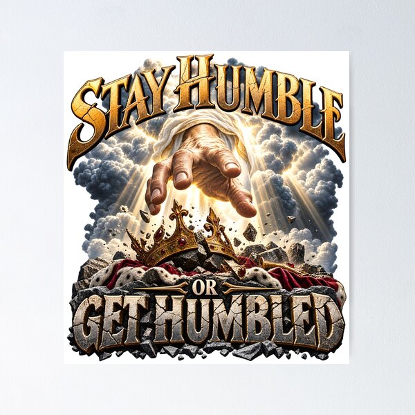 Item preview, Stay Humble or Get Humbled – Biblical Christian Faith Divine Judgment designed and sold by Offline Behavior.
