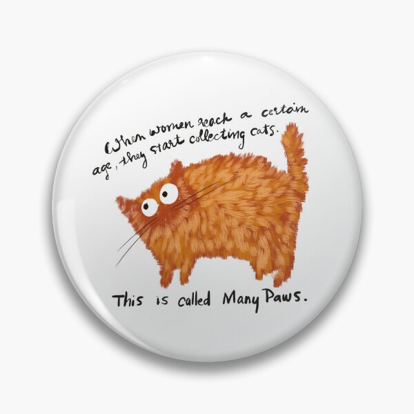 Item preview, Many Paws Funny Menopause Cat Humor designed and sold by TrueWoven Studio.