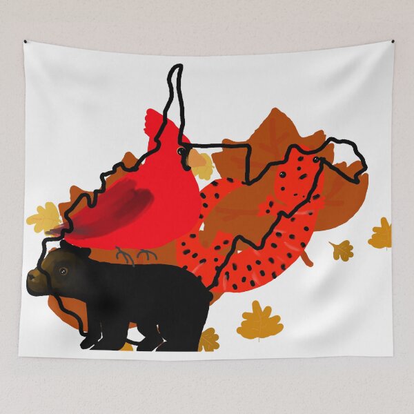 Item preview, West Virginia- Overlap designed and sold by EmberGlowPress.