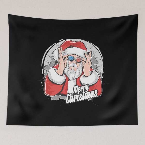 Item preview, Cool Santa in 3D Glasses - Merry Christmas Art designed and sold by Jackson-Will.