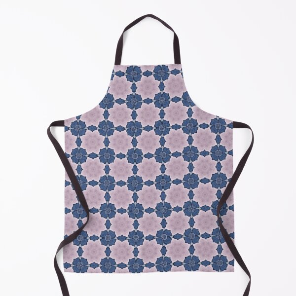 Item preview, Soft Lilac Dusty Lavender Denim Blue Indigo Octagonal Tile Pattern Mandala - Duvet Cover designed and sold by ArithraStudio.