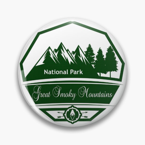 Item preview, Great Smoky Mountains National Park Badge | Tennessee NC Hiking Souvenir designed and sold by DonnaRaine.