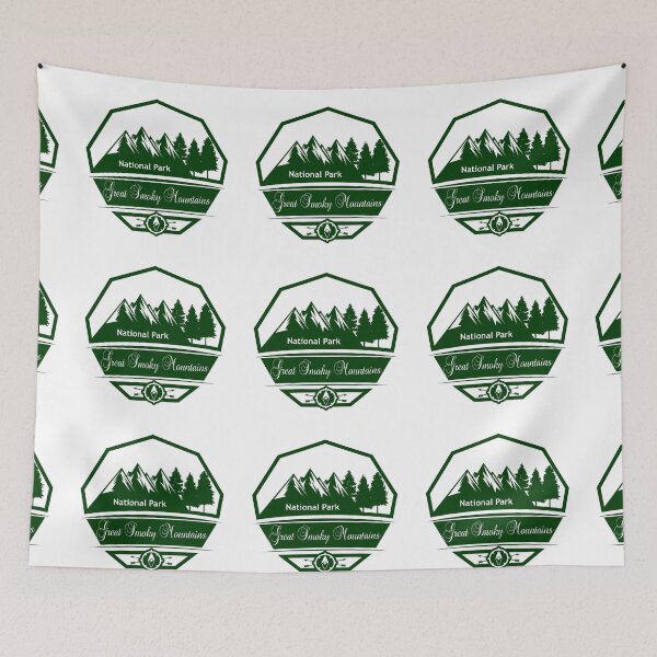 Item preview, Great Smoky Mountains National Park Badge | Tennessee NC Hiking Souvenir designed and sold by DonnaRaine.