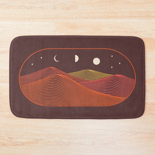 Item preview, Boho Desert Mountains Moon Phases - Minimalist Line Art designed and sold by AliveStyle.