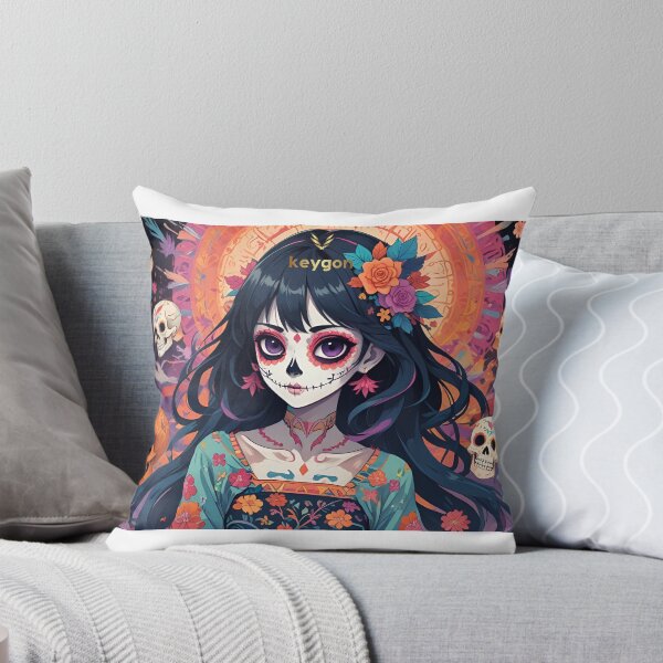 Item preview, Catrina Anime - Day of the Dead Sugar Skull Girl designed and sold by keygon.