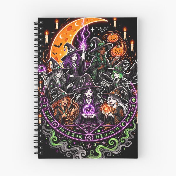 Item preview, The Seven-Witch Coven — Circle of Forbidden Magic designed and sold by DibujandoPorfa.