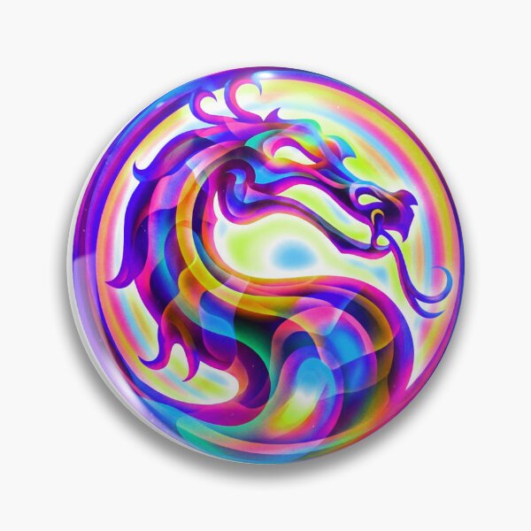 Item preview, MK Dragon Symbol-Neon designed and sold by FreakNRetro.