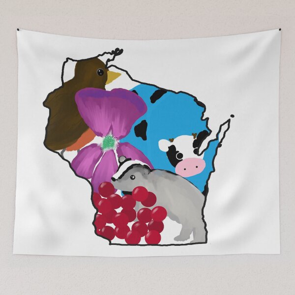 Item preview, Wisconsin-inline designed and sold by EmberGlowPress.