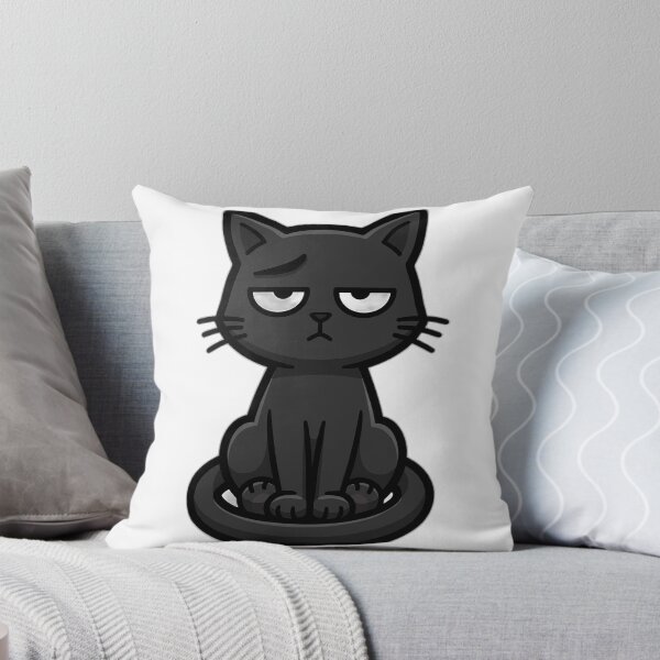 Item preview, Disdainful Black Cat Judging You Funny Vector Art designed and sold by BoydMercantile.