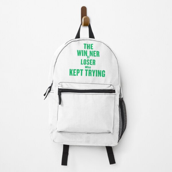 Item preview, Keep pushing forward—a winner is just a loser who never gave up! designed and sold by Telegant.