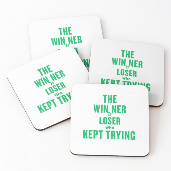 Item preview, Keep pushing forward—a winner is just a loser who never gave up! designed and sold by Telegant.