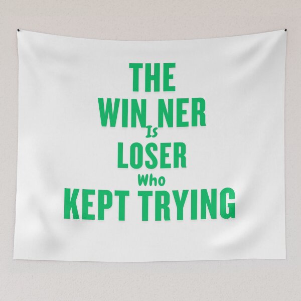 Item preview, Keep pushing forward—a winner is just a loser who never gave up! designed and sold by Telegant.