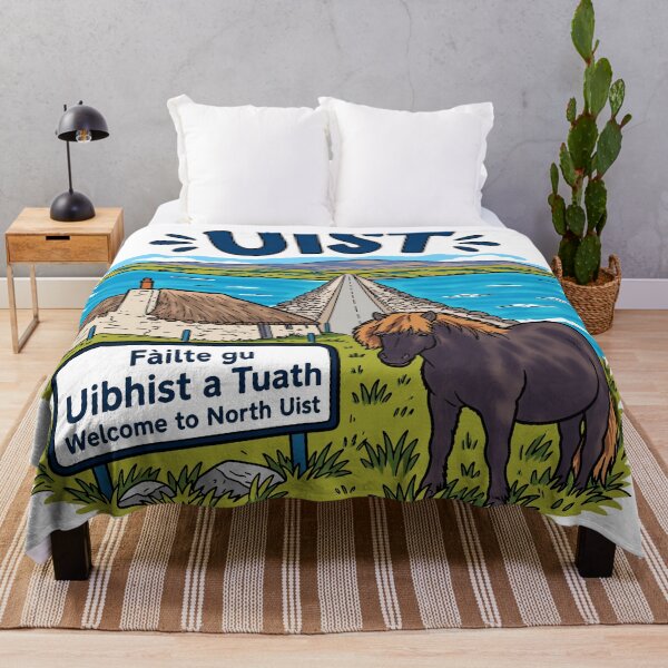 Item preview, Uist Scotland Outer Hebrides – Welcome to North Uist Gaelic Travel Artwork designed and sold by Blupunk.