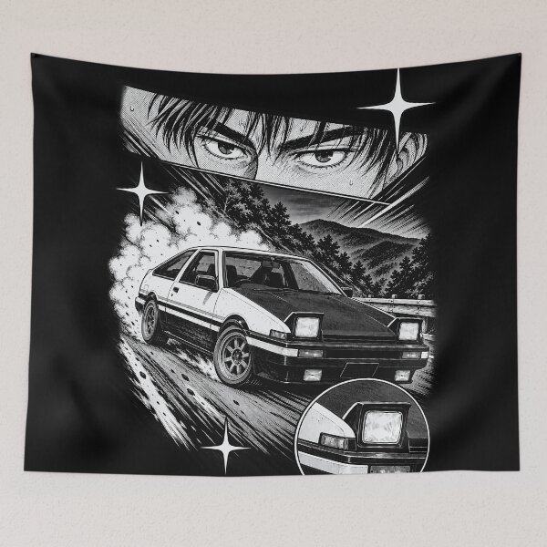 Item preview, Manga Drift Retro JDM Anime Street Racer designed and sold by Night Shift Garage.