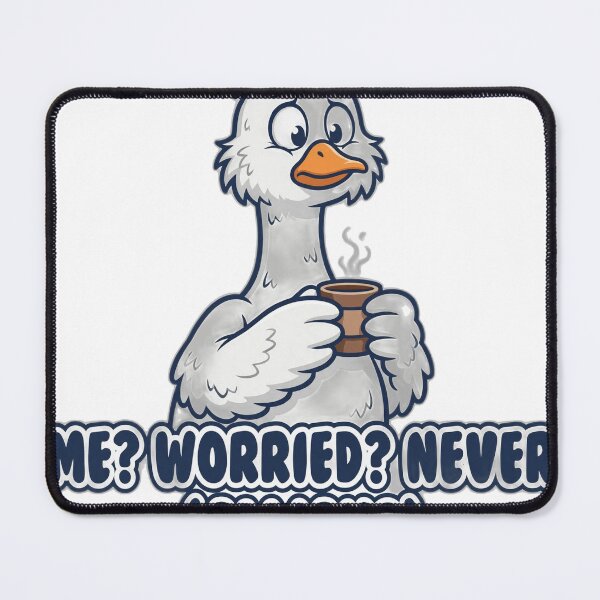 Item preview, Anxious Goose Me Worried Never Always Funny Art designed and sold by BoydMercantile.