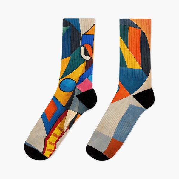 Item preview, Geometric Cubist Elephant Colorful Abstract Art designed and sold by MoArtShop.