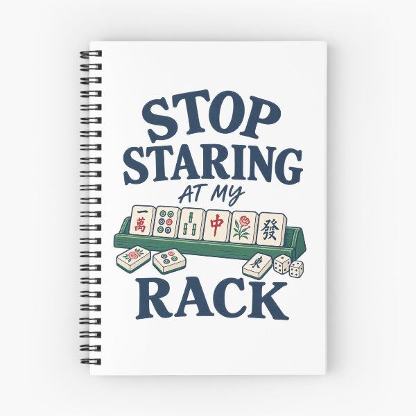 Item preview, Mahjong Humor - Stop Staring At My Rack  designed and sold by CampAndCoast.