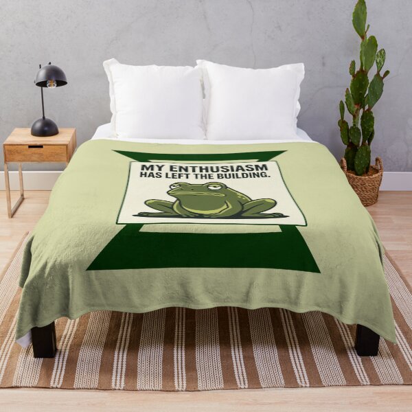 Item preview, Unenthusiastic Frog My Enthusiasm Has Left designed and sold by QuietNovaShop.