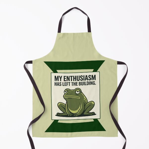 Item preview, Unenthusiastic Frog My Enthusiasm Has Left designed and sold by QuietNovaShop.