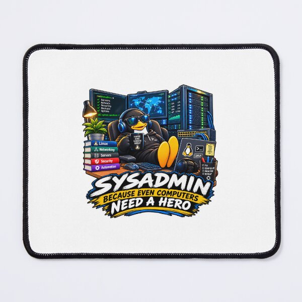 Item preview, Funny Sysadmin Linux Administrator IT Humor designed and sold by TBillMAG — Retro Tech & IT Humor.